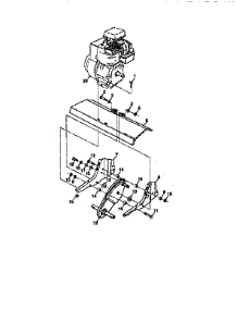 Transmission parts for Craftsman Front-Tine Tiller 917295460 from AppliancePartsPros.com