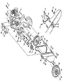 Mainframe, Left Side parts for Craftsman Rear-Tine Tiller 917295550 from AppliancePartsPros.com