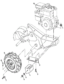 Mainframe, Right Side parts for Craftsman Rear-Tine Tiller 917295550 from AppliancePartsPros.com