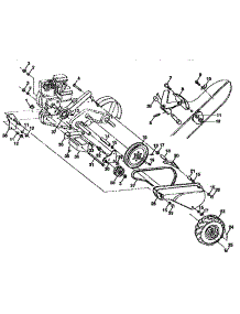 Mainframe, Left Side parts for Craftsman Rear-Tine Tiller 917295551 from AppliancePartsPros.com