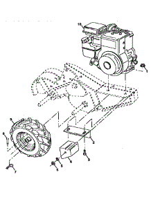 Mainframe, Right Side parts for Craftsman Rear-Tine Tiller 917295551 from AppliancePartsPros.com