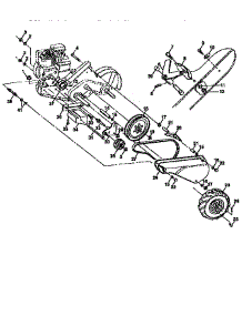 Mainframe, Left Side parts for Craftsman Rear-Tine Tiller 917295554 from AppliancePartsPros.com