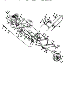 Mainframe, Left Side parts for Craftsman Rear-Tine Tiller 917295653 from AppliancePartsPros.com