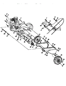 Mainframe, Left Side parts for Craftsman Rear-Tine Tiller 917295660 from AppliancePartsPros.com