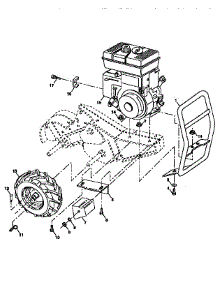 Mainframe, Right Side parts for Craftsman Rear-Tine Tiller 917295660 from AppliancePartsPros.com