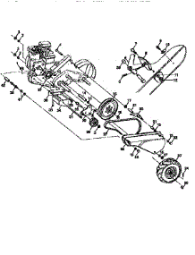 Mainframe, Left Side parts for Craftsman Rear-Tine Tiller 917295661 from AppliancePartsPros.com