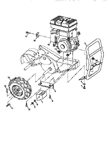 Mainframe, Right Side parts for Craftsman Rear-Tine Tiller 917295661 from AppliancePartsPros.com