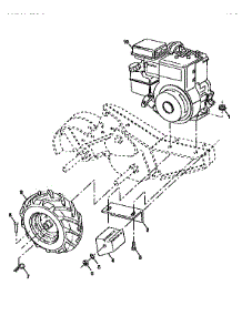 Mainframe, Right Side parts for Craftsman Rear-Tine Tiller 917295851 from AppliancePartsPros.com