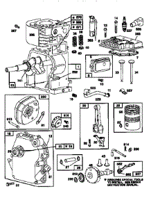 Engine 135202-0237-01 (71-500) parts for Craftsman Rear-Tine Tiller 917295852 from AppliancePartsPros.com