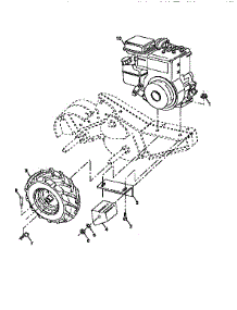 Mainframe, Right Side parts for Craftsman Rear-Tine Tiller 917295852 from AppliancePartsPros.com