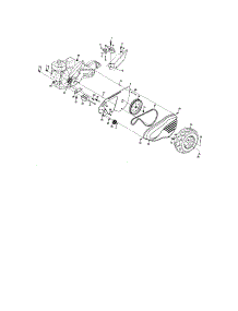 Mainframe, Left Side parts for Craftsman Rear-Tine Tiller 917296020 from AppliancePartsPros.com