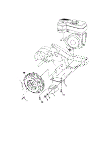 Mainframe, Right Side parts for Craftsman Rear-Tine Tiller 917296111 from AppliancePartsPros.com