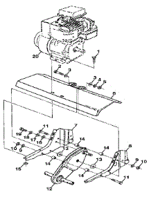 Transmission parts for Craftsman Front-Tine Tiller 917296350 from AppliancePartsPros.com