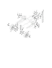 Wheel / Depth Stake Assembly parts for Craftsman Front-Tine Tiller 917297010 from AppliancePartsPros.com