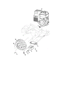 Mainframe, Right Side parts for Craftsman Rear-Tine Tiller 917297031 from AppliancePartsPros.com