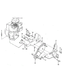 Detail "E" - Transmission And Tine Shield Assembly parts for Craftsman Front-Tine Tiller 917298231 from AppliancePartsPros.com