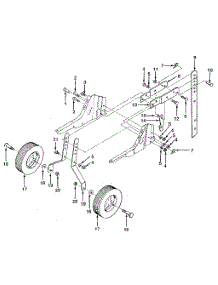 Detail "C" - Wheel And Depth Stake Assembly parts for Craftsman Front-Tine Tiller 917298241 from AppliancePartsPros.com