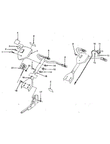 Handle Assembly parts for Craftsman Front-Tine Tiller 917298242 from AppliancePartsPros.com