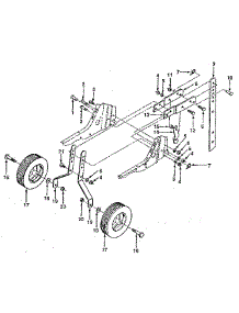 Wheel And Depth Stake Assembly parts for Craftsman Front-Tine Tiller 917298242 from AppliancePartsPros.com