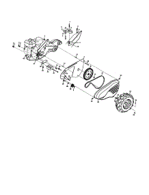 Mainframe - Left Side parts for Craftsman Rear-Tine Tiller 917298270 from AppliancePartsPros.com