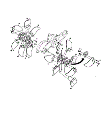 Tine Assembly parts for Craftsman Rear-Tine Tiller 917298270 from AppliancePartsPros.com