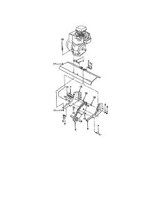 Transmission / Tine Shield parts for Craftsman Front-Tine Tiller 917298350 from AppliancePartsPros.com