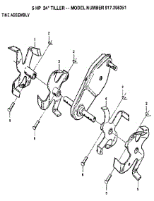 Tine Assembly parts for Craftsman Front-Tine Tiller 917298351 from AppliancePartsPros.com