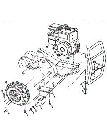 Repair Parts, Mainframe, Right Side parts for Craftsman Front-Tine Tiller 917298561 from AppliancePartsPros.com