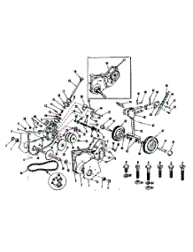 Transmission parts for Craftsman Front-Tine Tiller 917298570 from AppliancePartsPros.com