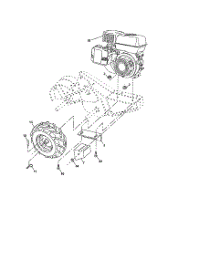 Mainframe, Right Side parts for Craftsman Rear-Tine Tiller 917299160 from AppliancePartsPros.com