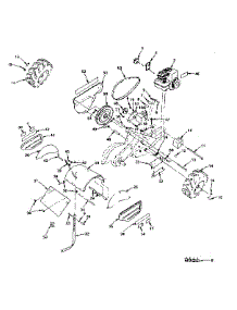 Main Frame parts for Craftsman Rear-Tine Tiller 917299253 from AppliancePartsPros.com