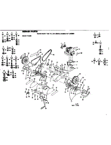 Main Frame parts for Craftsman Rear-Tine Tiller 917299550 from AppliancePartsPros.com
