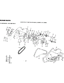 Transmission parts for Craftsman Rear-Tine Tiller 917299551 from AppliancePartsPros.com
