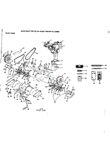 Main Frame parts for Craftsman Rear-Tine Tiller 917299560 from AppliancePartsPros.com