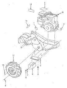 Mainframe, Right Side parts for Craftsman Rear-Tine Tiller 917299642 from AppliancePartsPros.com