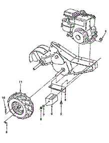 Mainframe, Right Side parts for Craftsman Tiller 917299652 from AppliancePartsPros.com