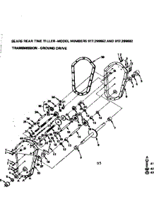 Transmission-Ground Drive parts for Craftsman Tiller 917299662 from AppliancePartsPros.com