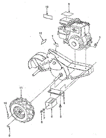 Mainframe, Right Side parts for Craftsman Front-Tine Tiller 917299690 from AppliancePartsPros.com