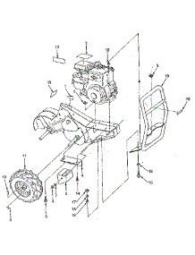 Mainframe, Right Side parts for Craftsman Front-Tine Tiller 917299710 from AppliancePartsPros.com