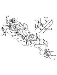 Mainframe, Left Side parts for Craftsman Tiller 917299711 from AppliancePartsPros.com