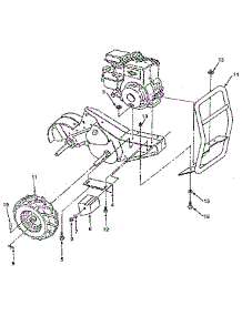 Mainframe, Right Side parts for Craftsman Tiller 917299711 from AppliancePartsPros.com