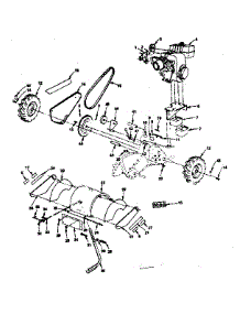 Main Frame parts for Craftsman Rear-Tine Tiller 917299760 from AppliancePartsPros.com