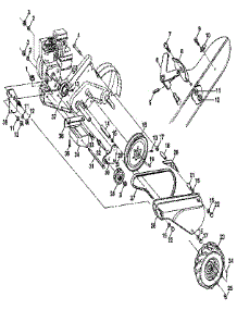 Mainframe, Left Side parts for Craftsman Rear-Tine Tiller 917299850 from AppliancePartsPros.com