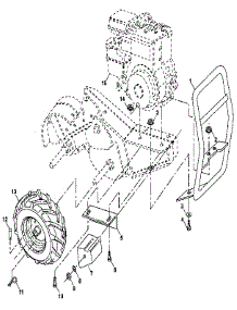 Mainframe, Right Side parts for Craftsman Rear-Tine Tiller 917299850 from AppliancePartsPros.com