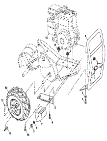 Mainframe, Right Side parts for Craftsman Rear-Tine Tiller 917299852 from AppliancePartsPros.com