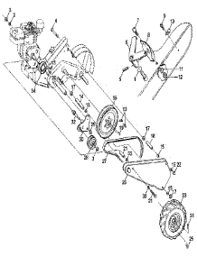 Mainframe, Left Side parts for Craftsman Rear-Tine Tiller 917299880 from AppliancePartsPros.com
