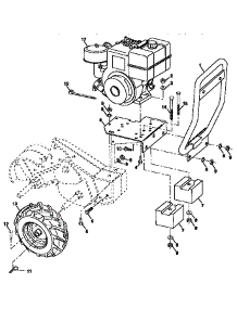 Mainframe, Right Side parts for Craftsman Rear-Tine Tiller 917299881 from AppliancePartsPros.com