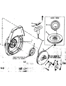 Rewind Starter parts for Craftsman Chainsaw 917350710 from AppliancePartsPros.com