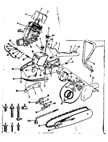 Main Frame parts for Craftsman Chainsaw 917350710 from AppliancePartsPros.com
