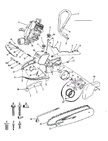 Main Frame parts for Craftsman Chainsaw 917350720 from AppliancePartsPros.com